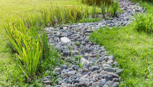 River Rock Garden Installation in Madera