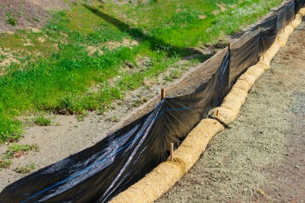 Straw Wattle Installation in Madera